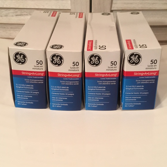 White Lights Bundle NWT- 4 boxes- 200 lights - by GE - Picture 4 of 7